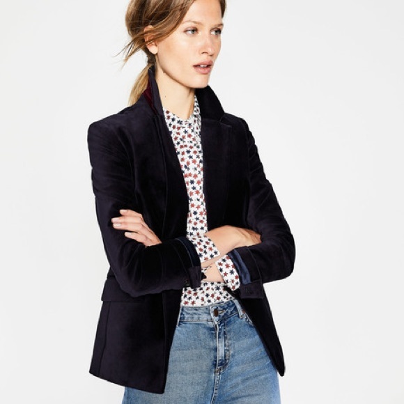 Boden Jackets & Blazers - Boden Velvet Longline Blazer